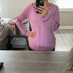 Long Sleeve Talbots Shirt Pink Color Small Size